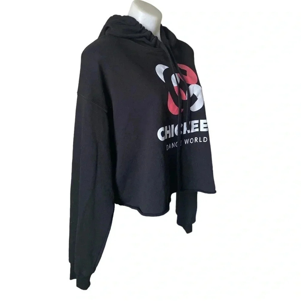 BELLE + CANVAS |Fleece Collection “Chickee’s Dance World” Cropped Hoodie Size XL - Picture 4 of 9